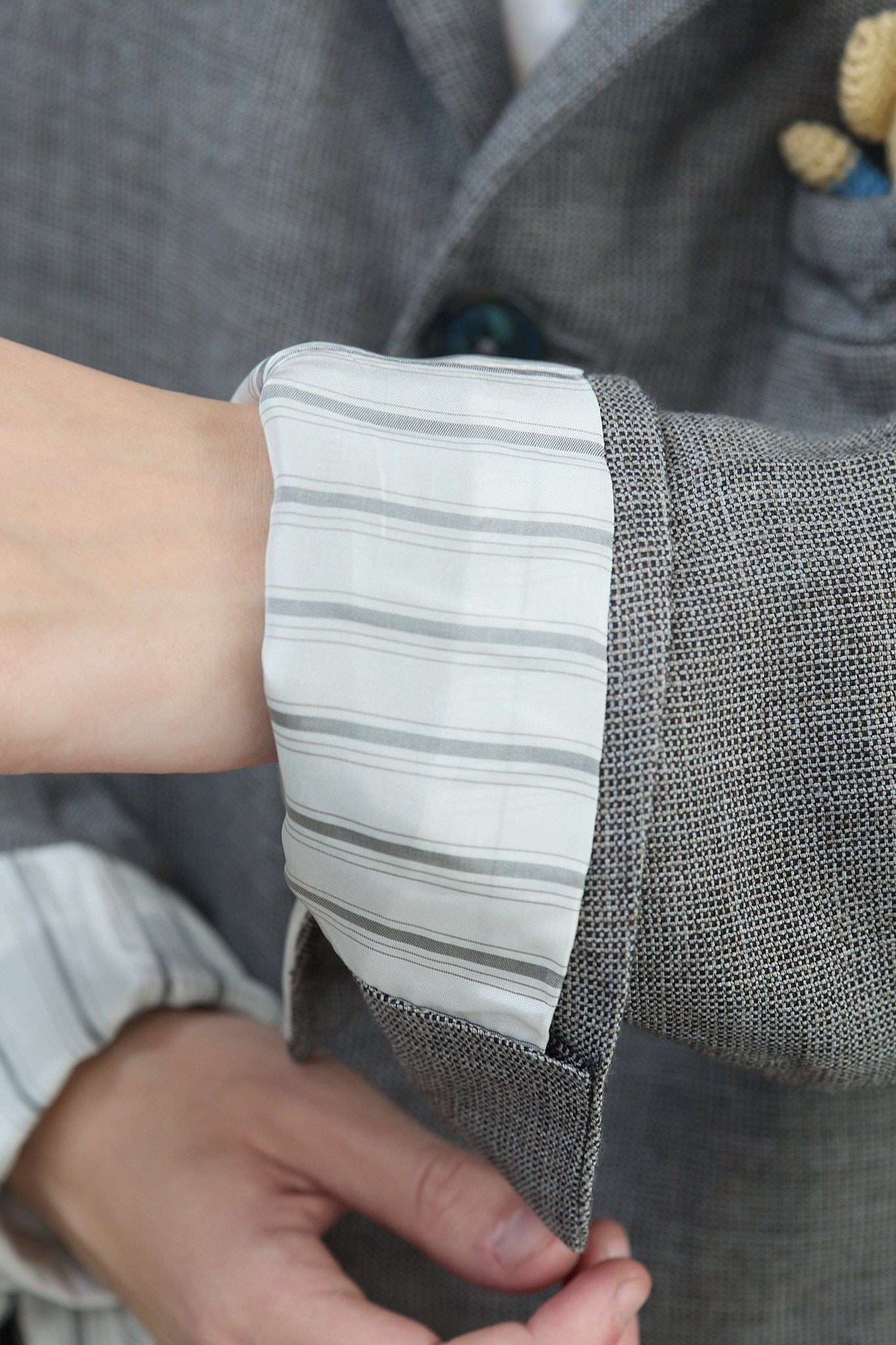 Geoffrey B. Small Women's Classic 4 Button Jacket In Parisotto Venue Geo & Teddy Bear