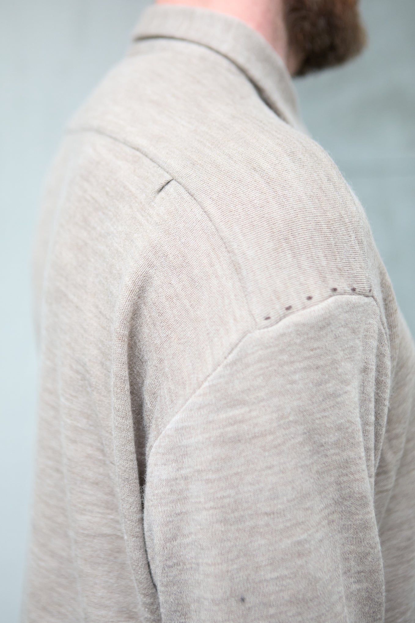 Geoffrey B. Small Men's Jersey Knit Shirt In Biella Wool