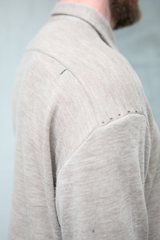 Geoffrey B. Small Men's Jersey Knit Shirt In Biella Wool