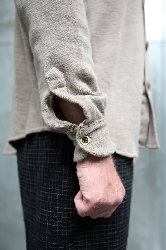 Geoffrey B. Small Men's Jersey Knit Shirt In Biella Wool