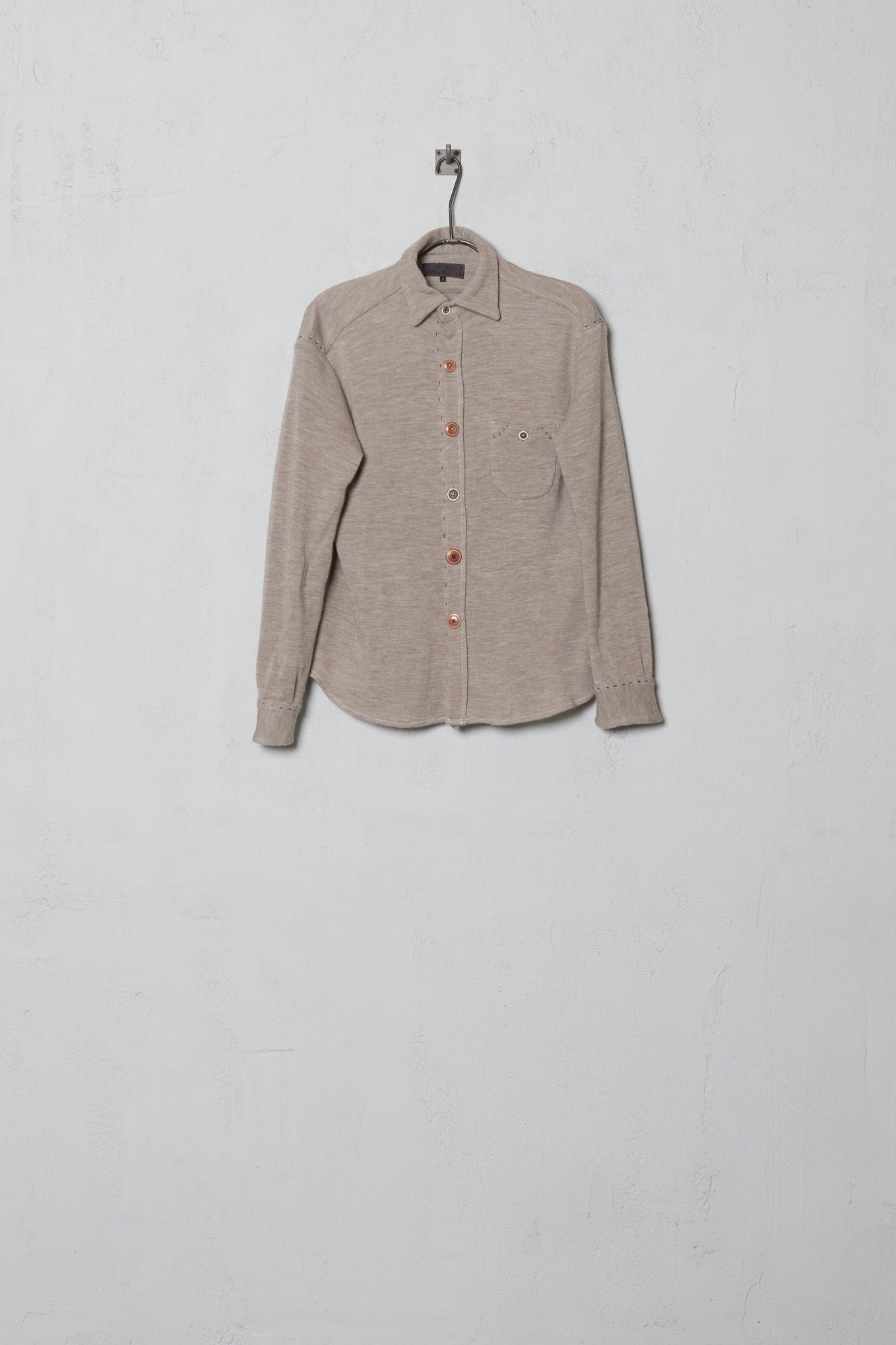 Geoffrey B. Small Men's Jersey Knit Shirt In Biella Wool