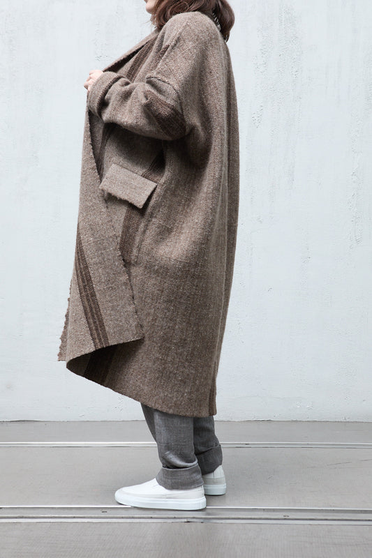 Amy Revier Haunui Wool Coat For Autumn Rain