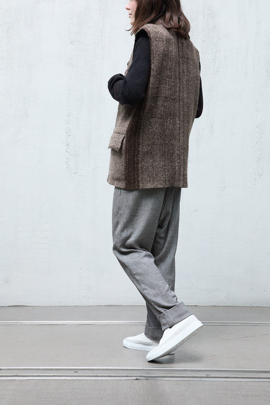 Amy Revier Haunui Wool Gilet For Autumn Rain