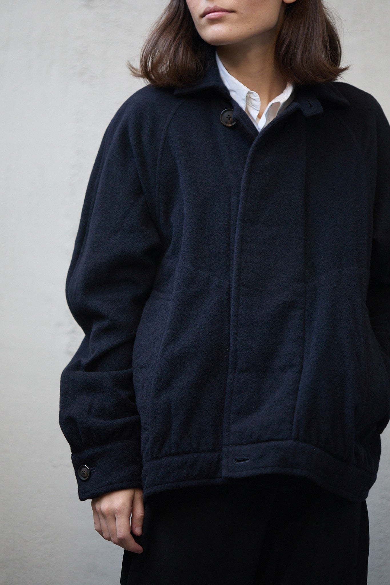 Geoffrey B. Small Women's Oversize Blouson Jacket In Biella Cashmere Yak