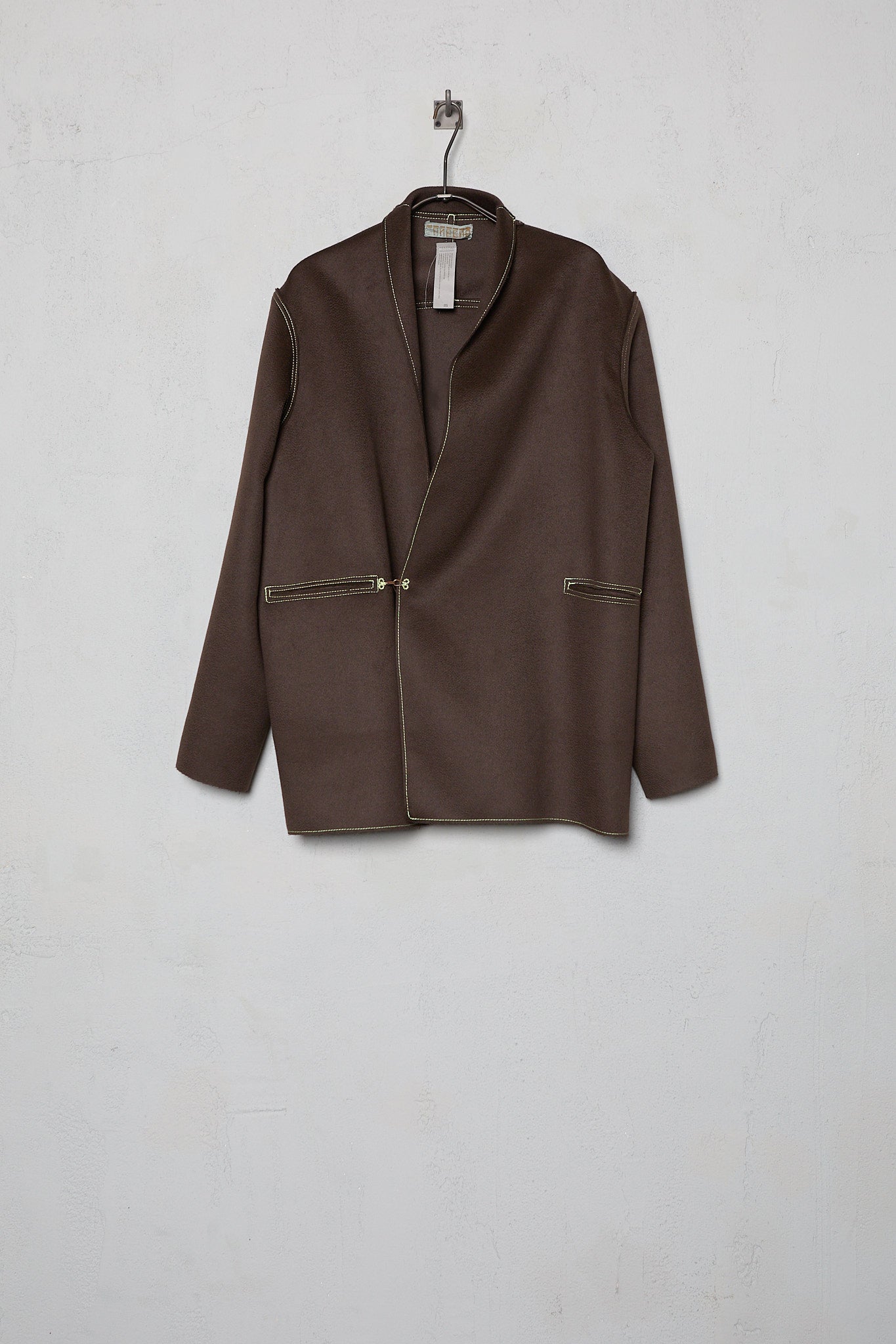 Anecho Men's Tailored Crossover Jacket in Cashmere