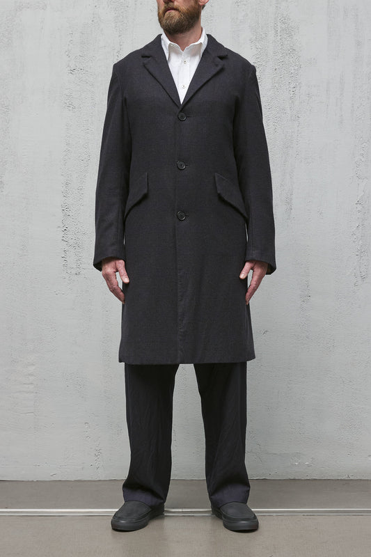 Geoffrey B. Small Men's Single Breasted Top Coat in Piacenza 1733 'Cocoon' Vicunya and Baby Cashmere