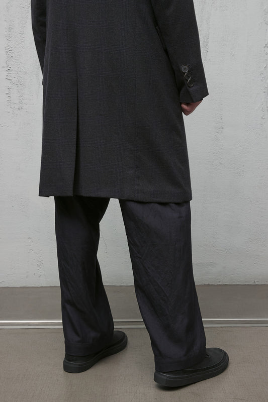 Geoffrey B. Small Men's Single Breasted Top Coat in Piacenza 1733 'Cocoon' Vicunya and Baby Cashmere