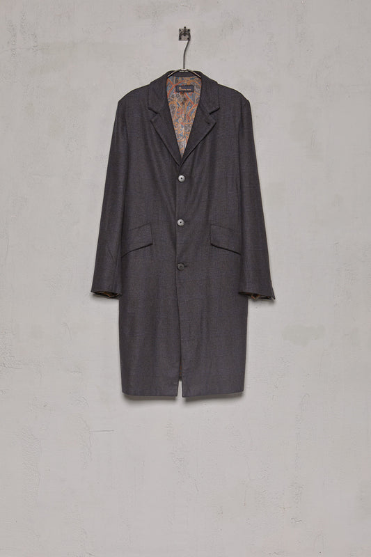 Geoffrey B. Small Men's Single Breasted Top Coat in Piacenza 1733 'Cocoon' Vicunya and Baby Cashmere