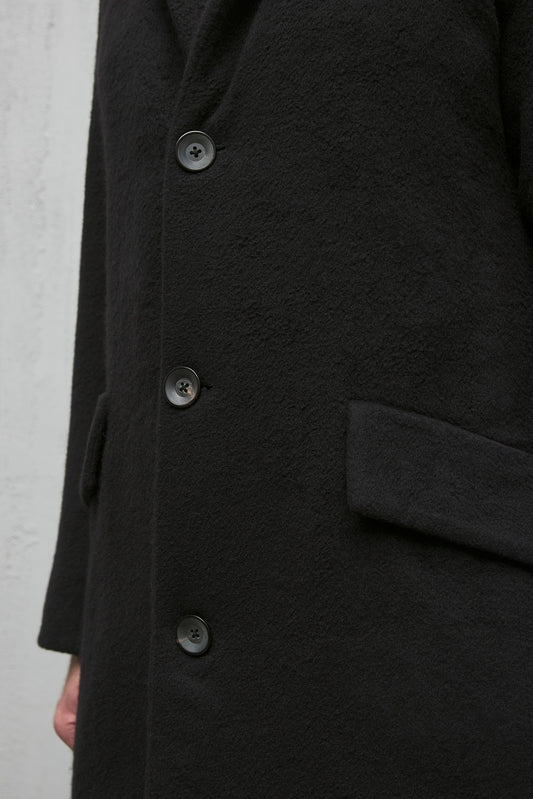 Geoffrey B. Small Men's 3 Button Long Coat in Piacenza 1733 Pure 3-Ply Alashan Cashmere