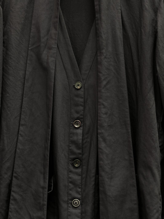 Geoffrey B. Small Women's V-Neck Shirt Jacket and Scarf in Piacenza 1733 Alashan Breath Cashmere