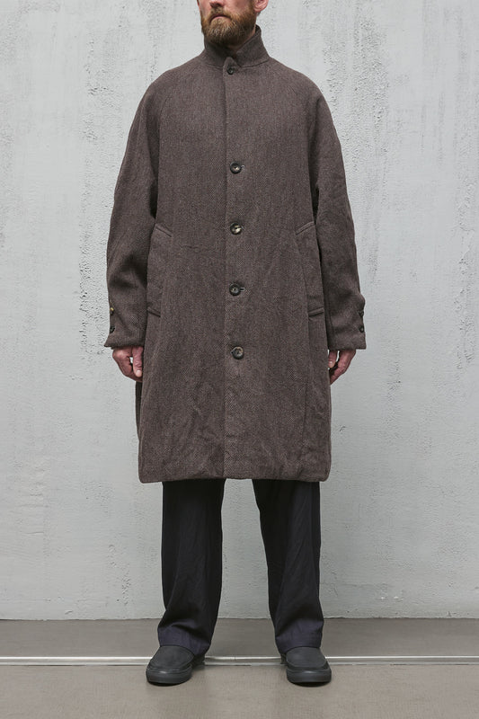 Geoffrey B. Small Men's Oversize Overcoat in La Columbina 'Alpago' wool