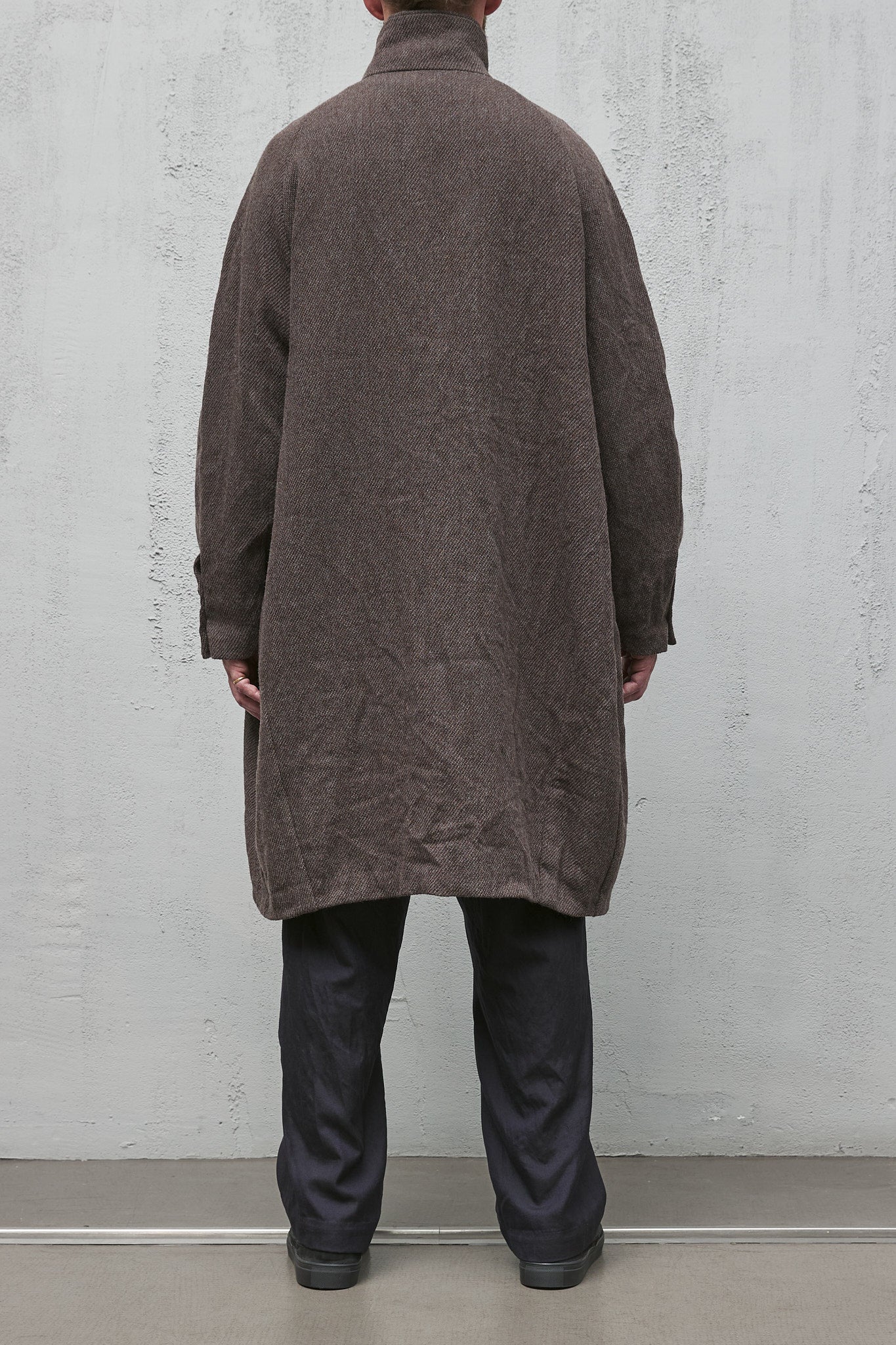 Geoffrey B. Small Men's Oversize Overcoat in La Columbina 'Alpago' wool