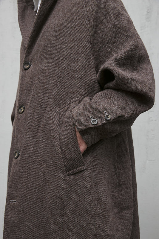 Geoffrey B. Small Men's Oversize Overcoat in La Columbina 'Alpago' wool