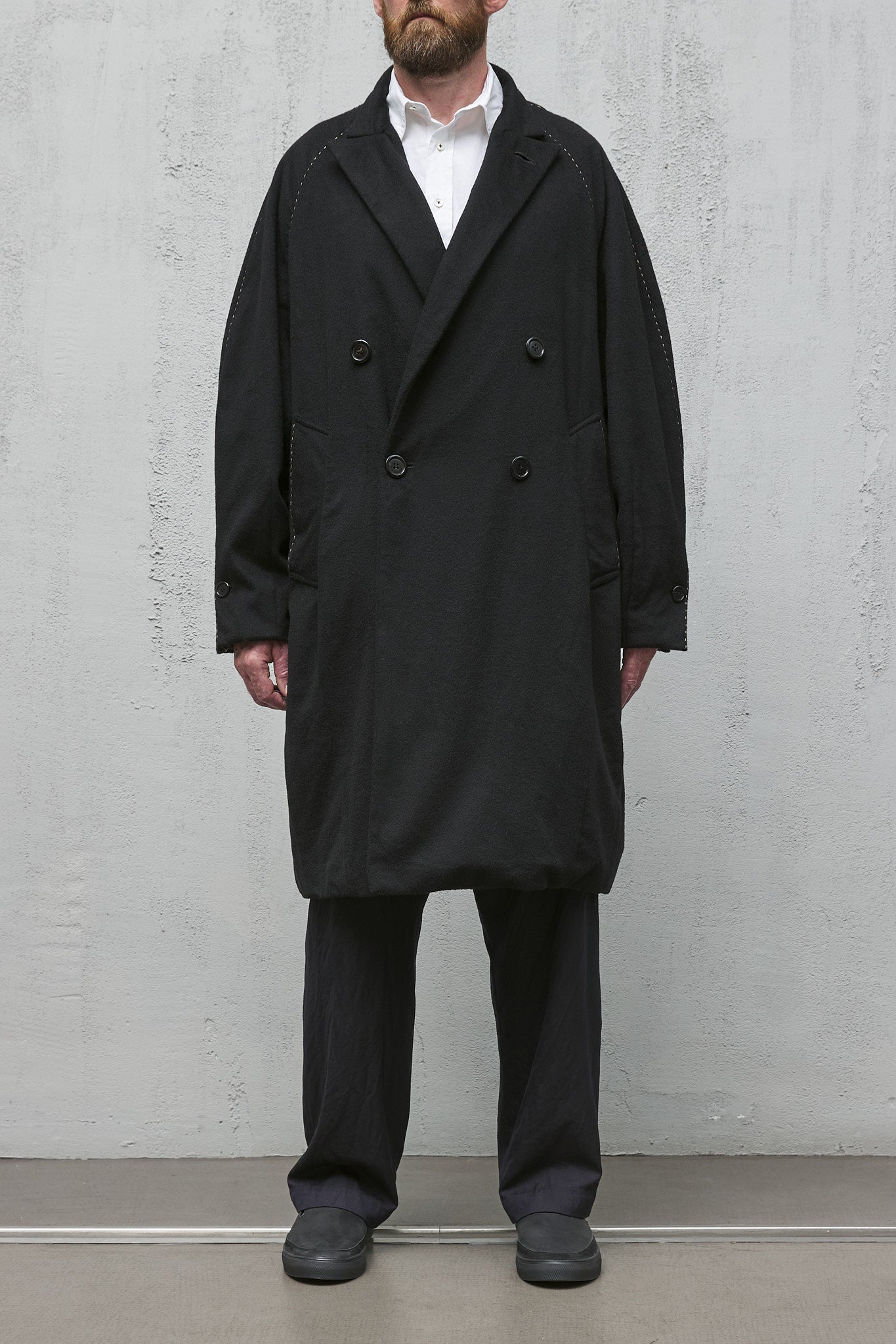 Geoffrey B. Small Oversized Large Volume Coat in Alashan 2-Ply Cashmere