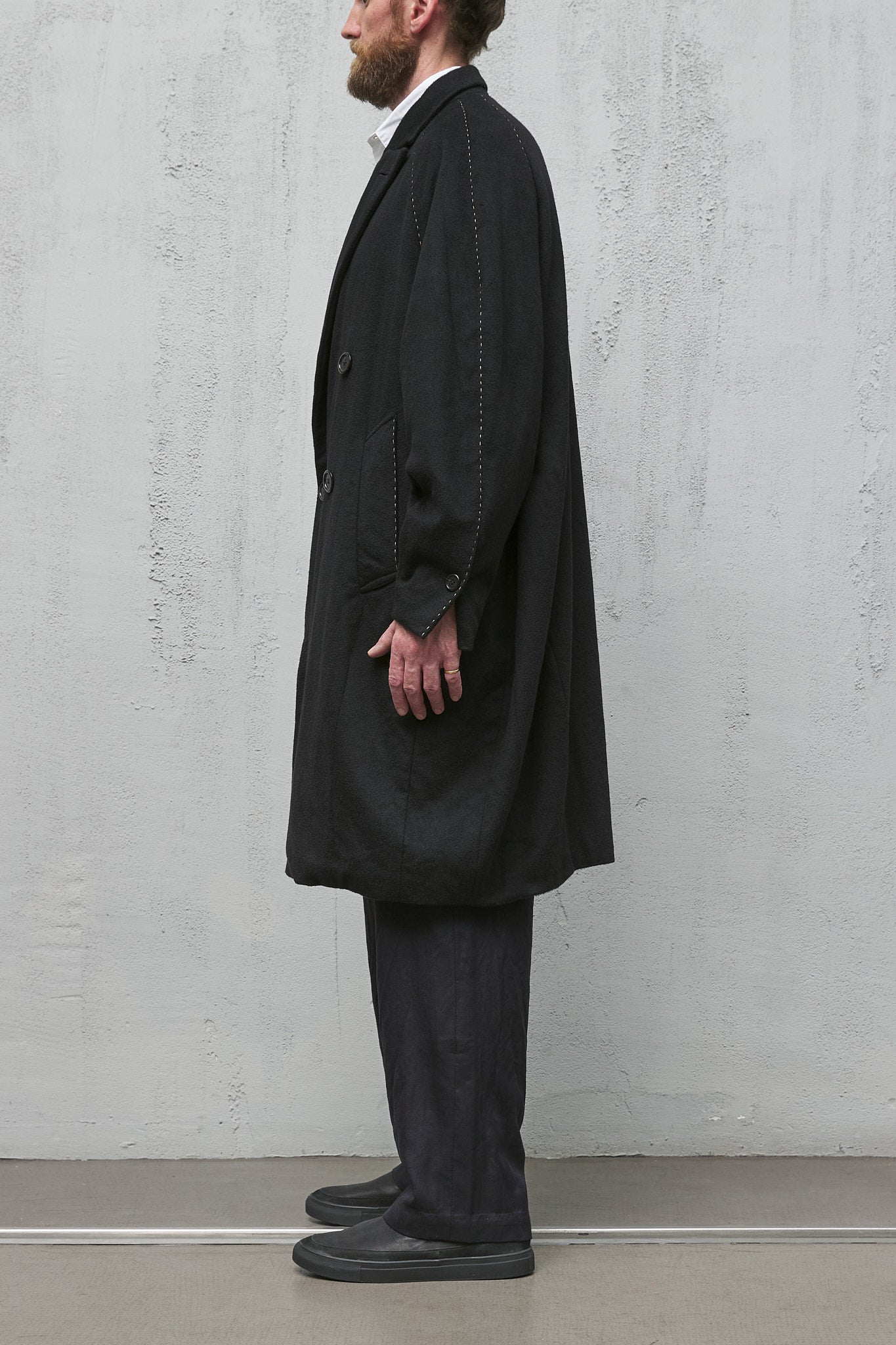 Geoffrey B. Small Oversized Large Volume Coat in Alashan 2-Ply Cashmere