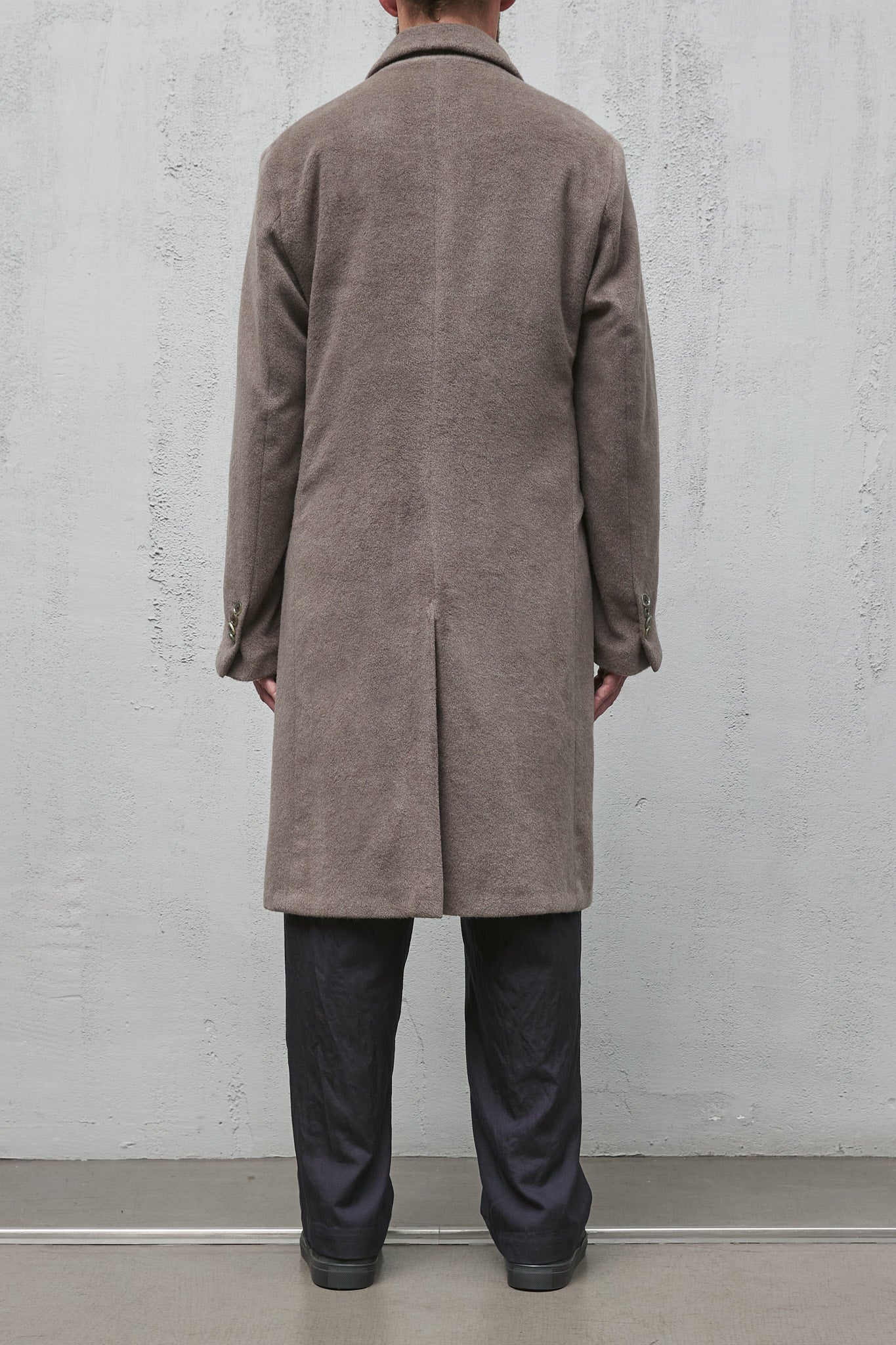 Geoffrey B. Small Men's Overcoat in Piacenza Alashan 3 ply Cashmere
