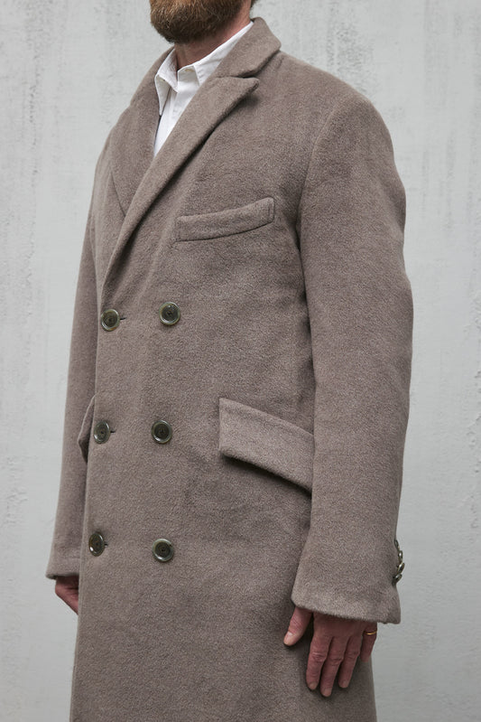 Geoffrey B. Small Men's Overcoat in Piacenza Alashan 3 ply Cashmere