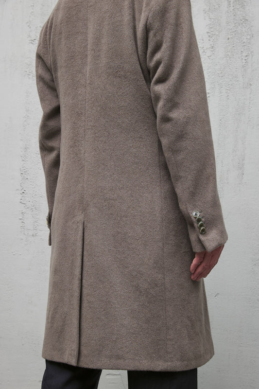 Geoffrey B. Small Men's Overcoat in Piacenza Alashan 3 ply Cashmere