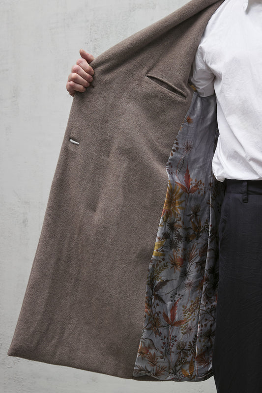 Geoffrey B. Small Men's Overcoat in Piacenza Alashan 3 ply Cashmere