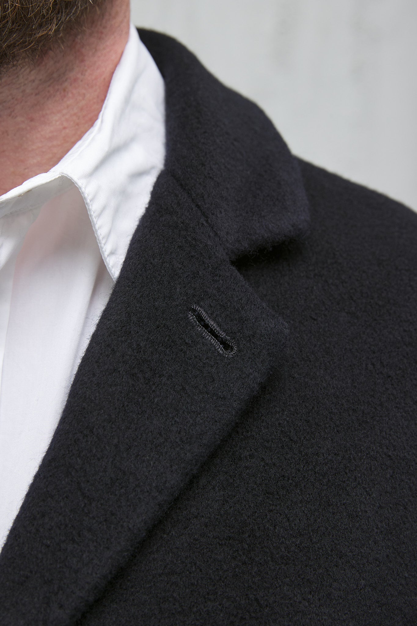 Geoffrey B. Small Men's Long Coat in Piacenza  3-Ply Alashan Cashmere superlux