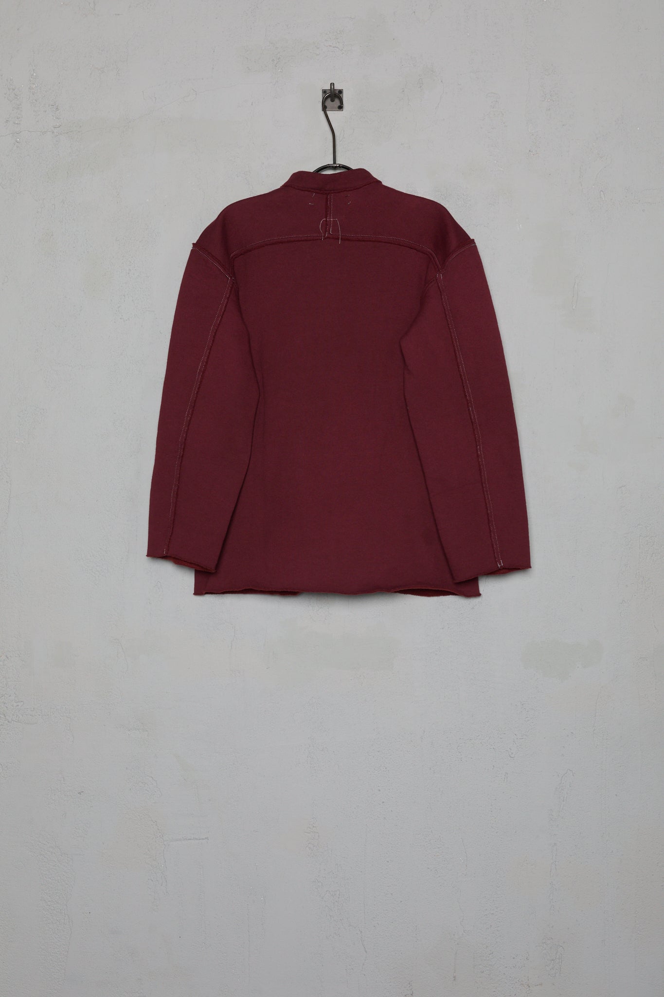 Anecho Mens Stand Collar Tunic In Hand-dyed Fleece