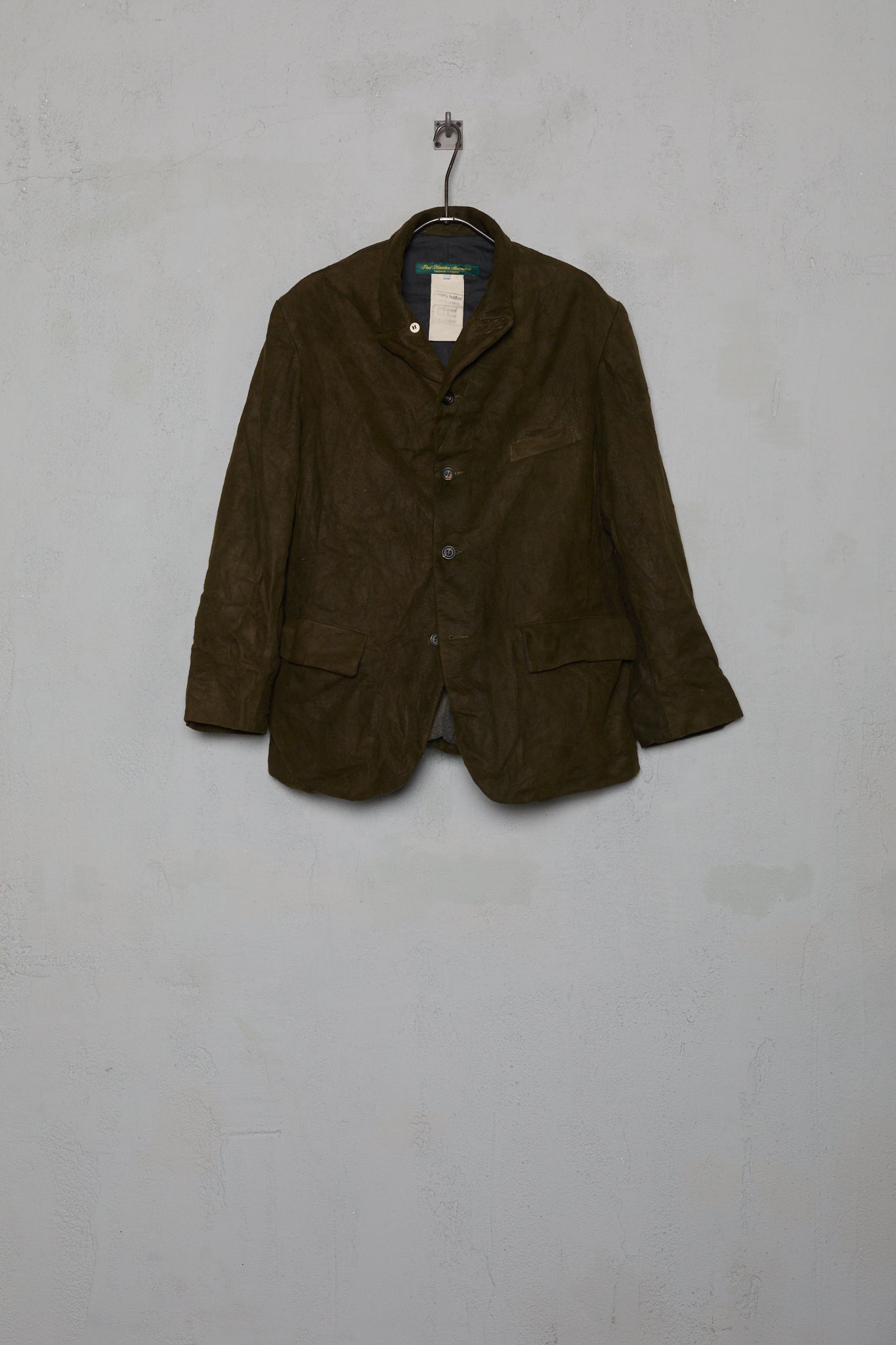 Paul Harnden Leather Derbyshire Olive Chamois