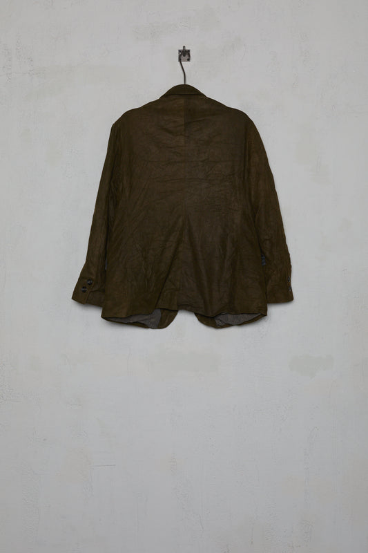 Paul Harnden Leather Derbyshire Olive Chamois