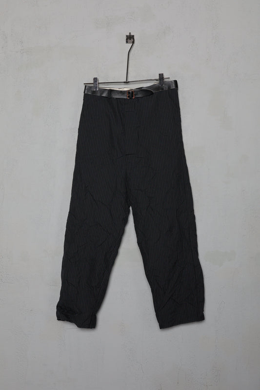 Paul Harnden Trouser and Belt Black Wool