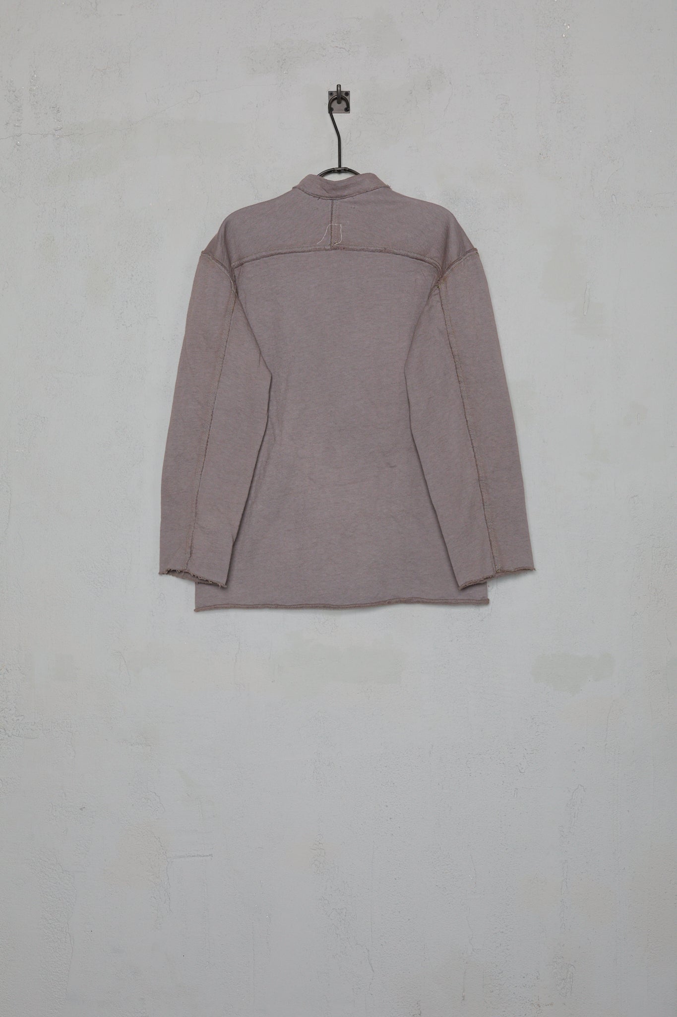 Anecho Mens Stand Collar Tunic In Hand-dyed Fleece