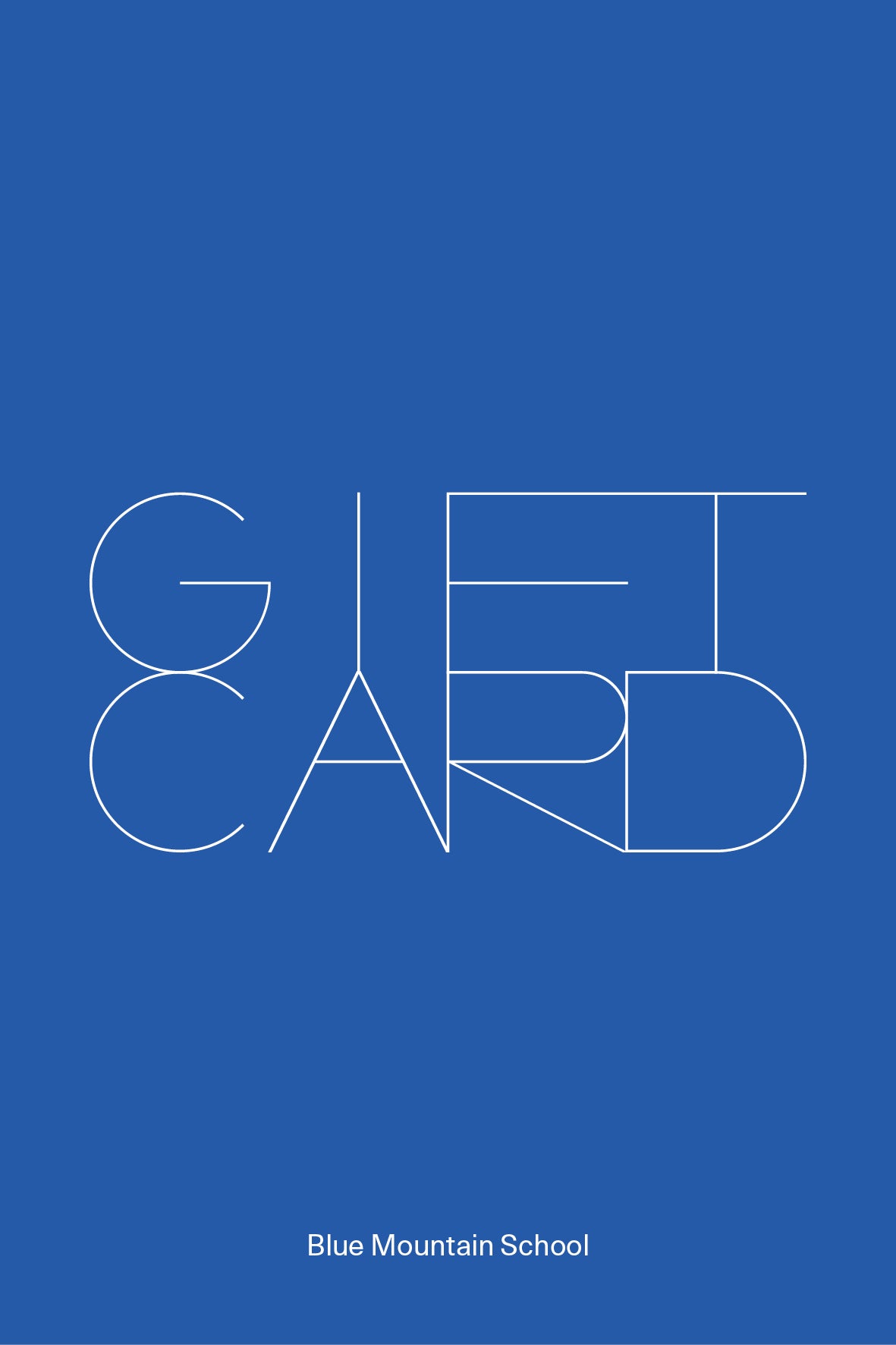 Blue Mountain School Gift Card