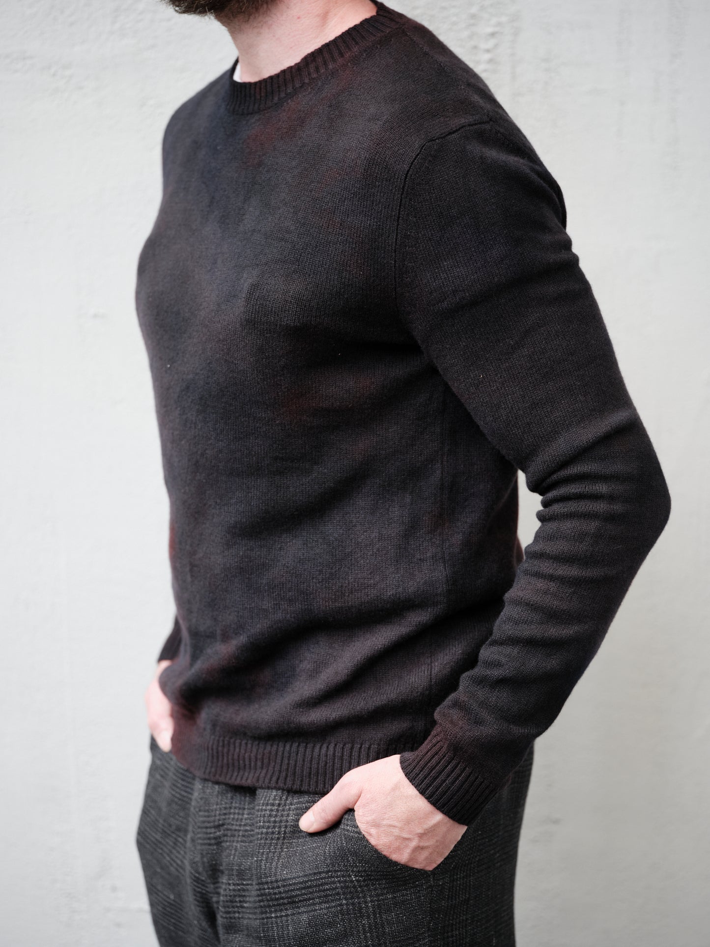 Geoffrey B. Small Men's Crew Neck Sweater in Cashmere