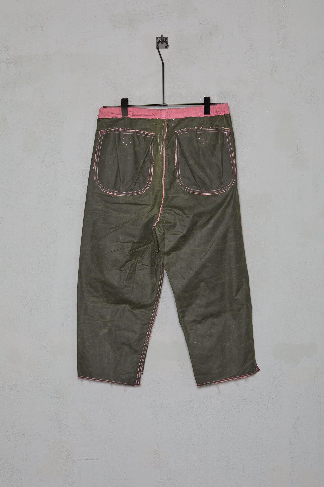 Anecho Womens Drawstring Double Layer Snap Front Trouser