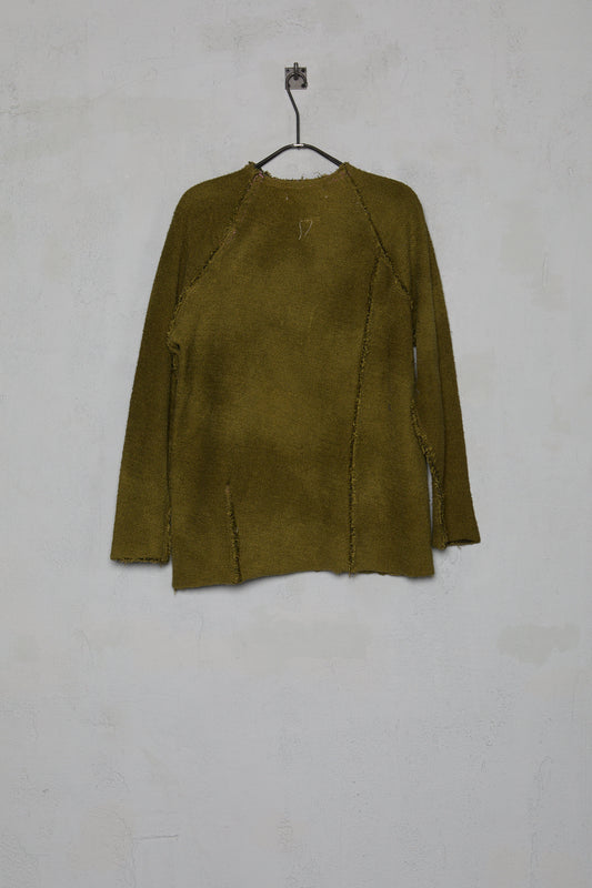 Anecho Womens Raglan Pullover Reversed Terry in Terry Cotton