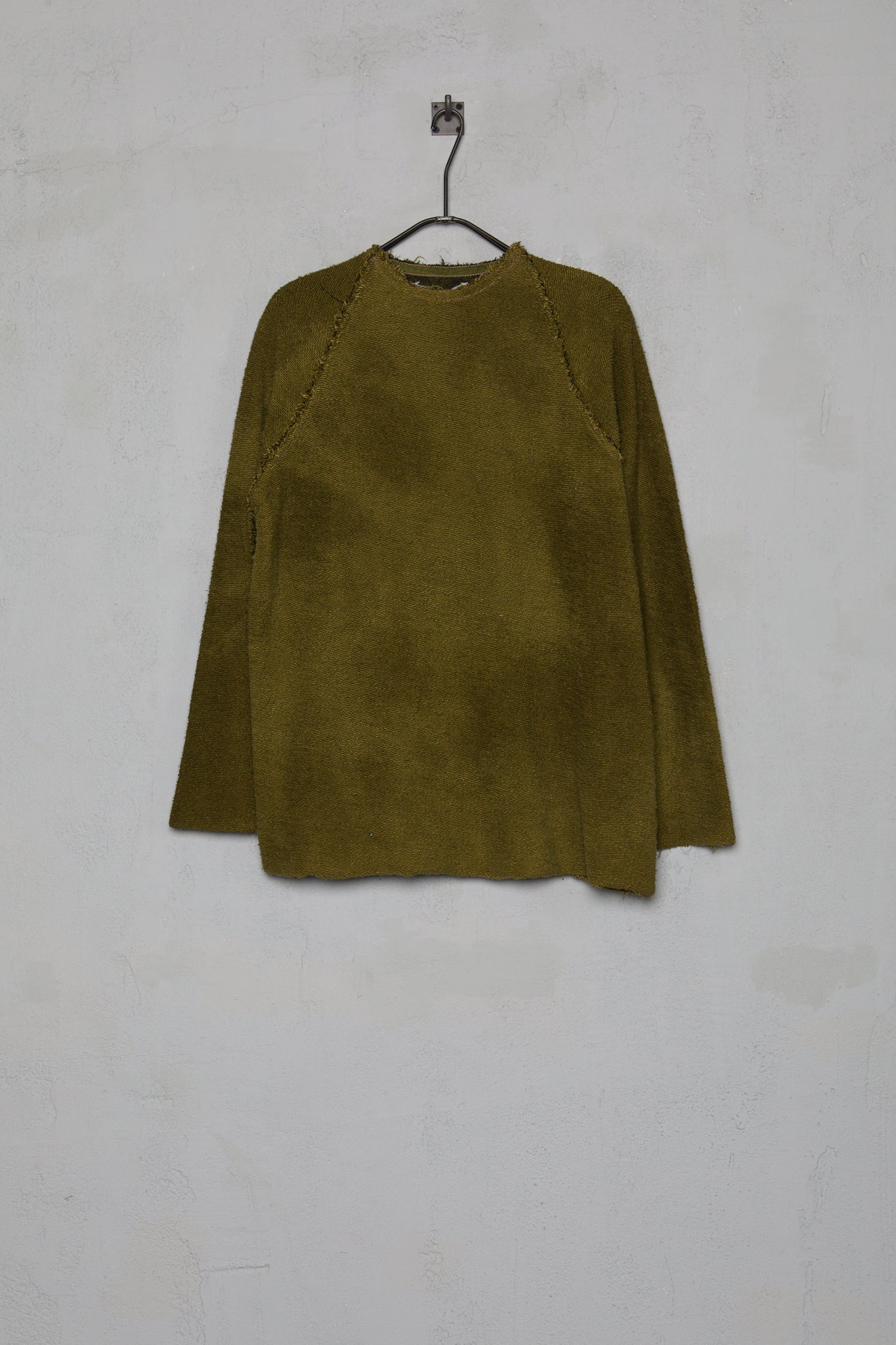 Anecho Womens Raglan Pullover Reversed Terry in Terry Cotton