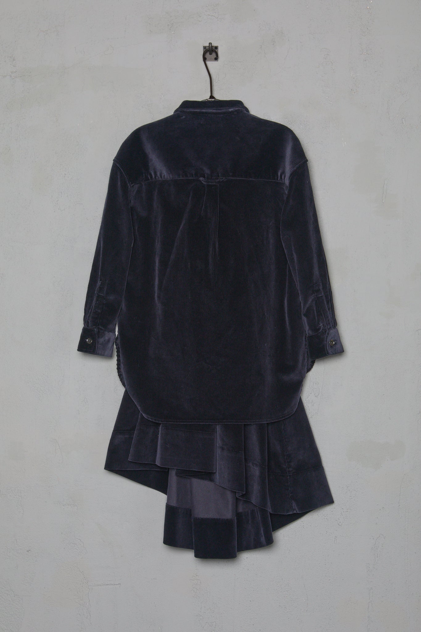 Amy Revier Womens Skirt & Shirt Set in Dark Navy Yorkshire Corduory