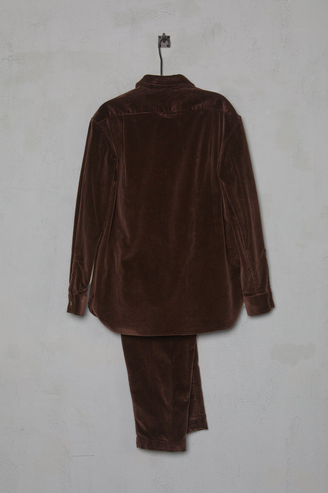 Amy Revier Mens Shirt & Trouser Set in Brown Yorkshire Corduory