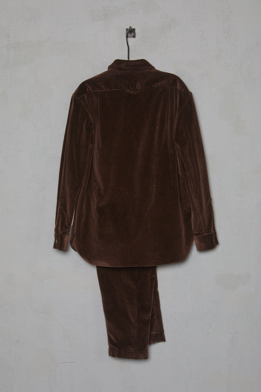 Amy Revier Mens Shirt & Trouser Set in Brown Yorkshire Corduory