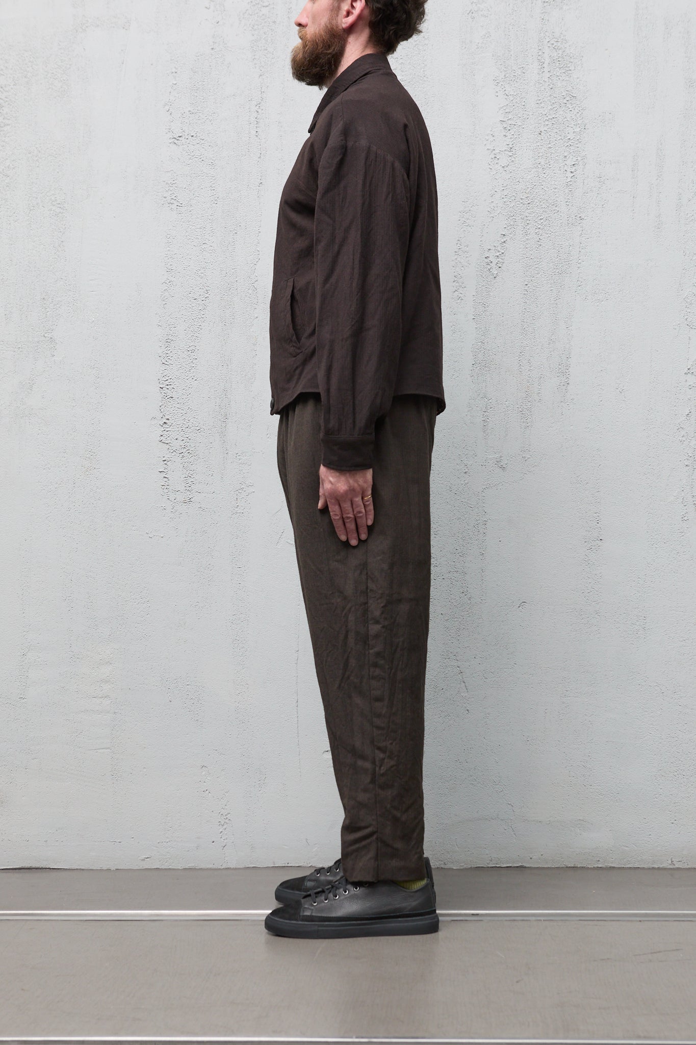 Geoffrey B. Small Men's Baracuta Jacket in Marzotto Vintage 6423 Wool