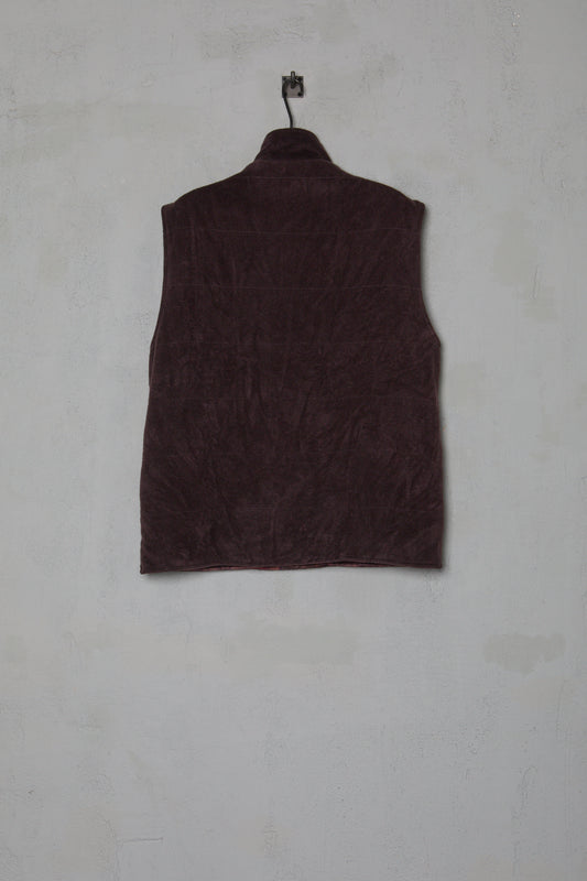 Geoffrey B. Small Men's Reversible Quilted Waistcoat in Alashan 3 Ply Cashmere