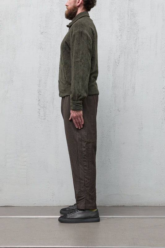 Geoffrey B. Small Men's Baracuta Jacket in Green Alashan 3 Ply Cashmere