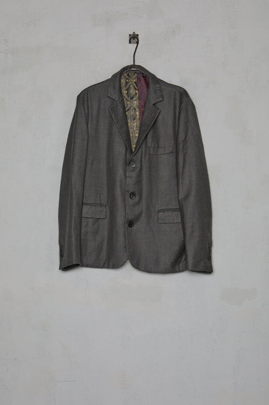 Geoffrey B. Small Men's Suit in Hand-Dyed Dark Marzotto Vintage 6426 Wool