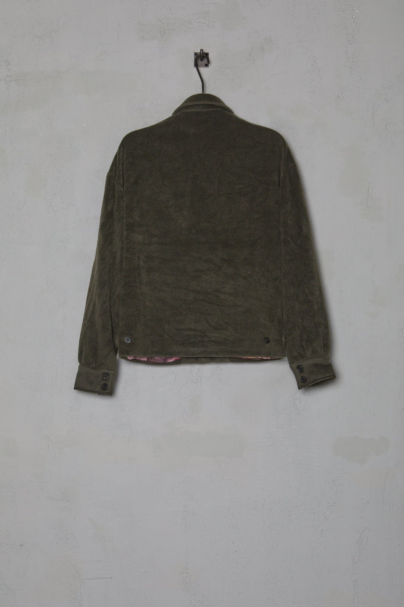 Geoffrey B. Small Men's Baracuta Jacket in Green Alashan 3 Ply Cashmere