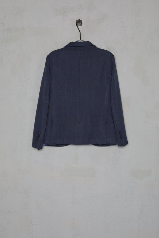 Geoffrey B. Small Men's Suit in Hand-Dyed Navy Marzotto Vintage 6431 Wool