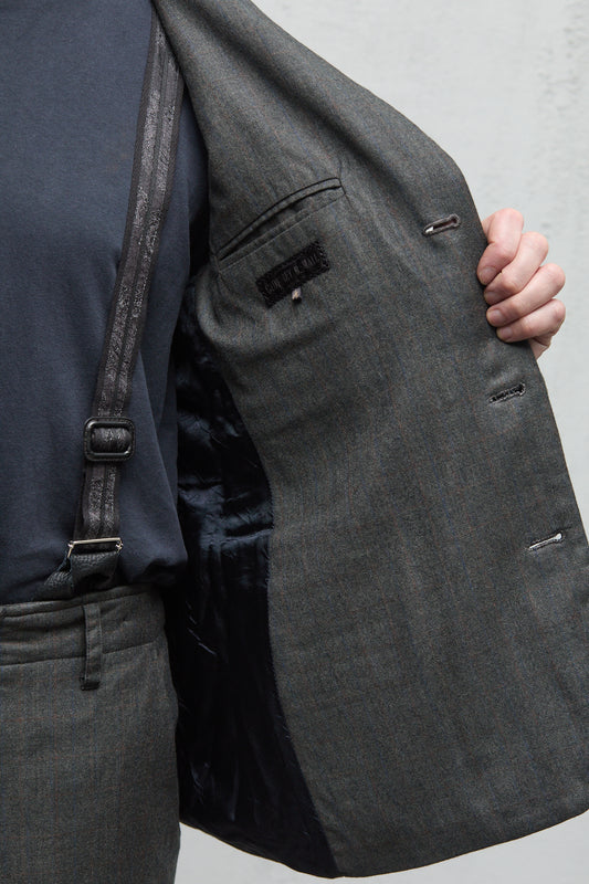 Geoffrey B. Small Men's Suit in Hand-Dyed Dark Marzotto Vintage 6426 Wool