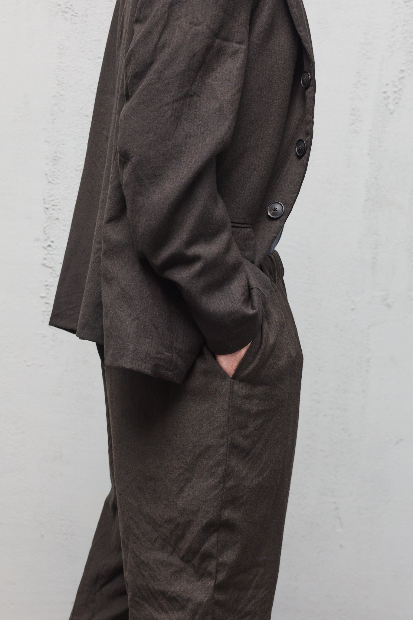 Geoffrey B. Small Men's Suit in Marzotto Vin 6419 'Woolmaster' Virgin Wool