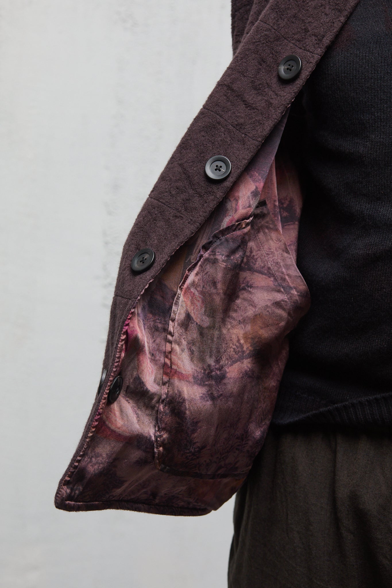 Geoffrey B. Small Men's Reversible Quilted Waistcoat in Alashan 3 Ply Cashmere