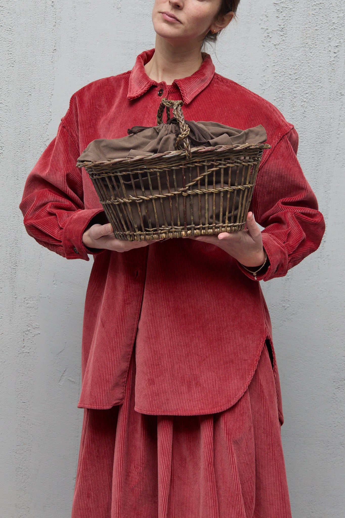 Amy Revier Woven Basket & TST Bag Grey