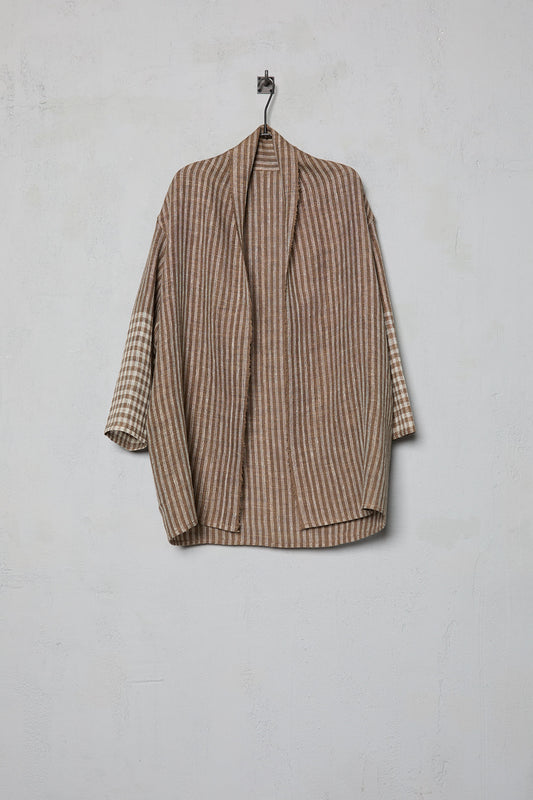 Amy Revier Arne Coat in Handwoven Silk