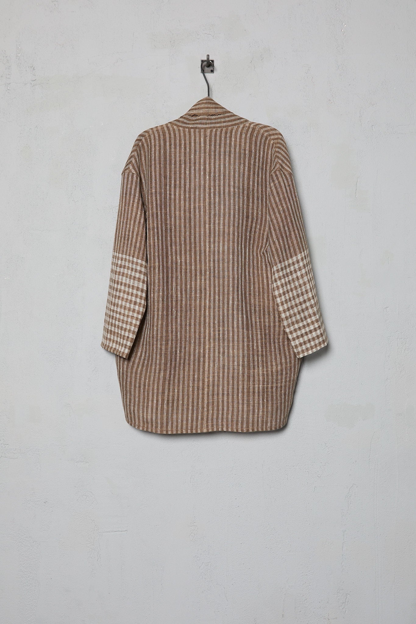 Amy Revier Arne Coat in Handwoven Silk