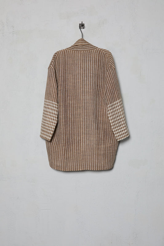 Amy Revier Arne Coat in Handwoven Silk